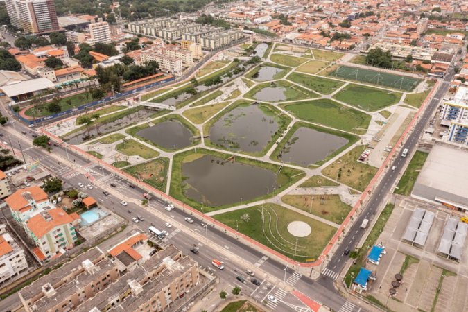 Aerial view of the Rachel de Queiroz Park Aerial view of the Rachel de Queiroz Park